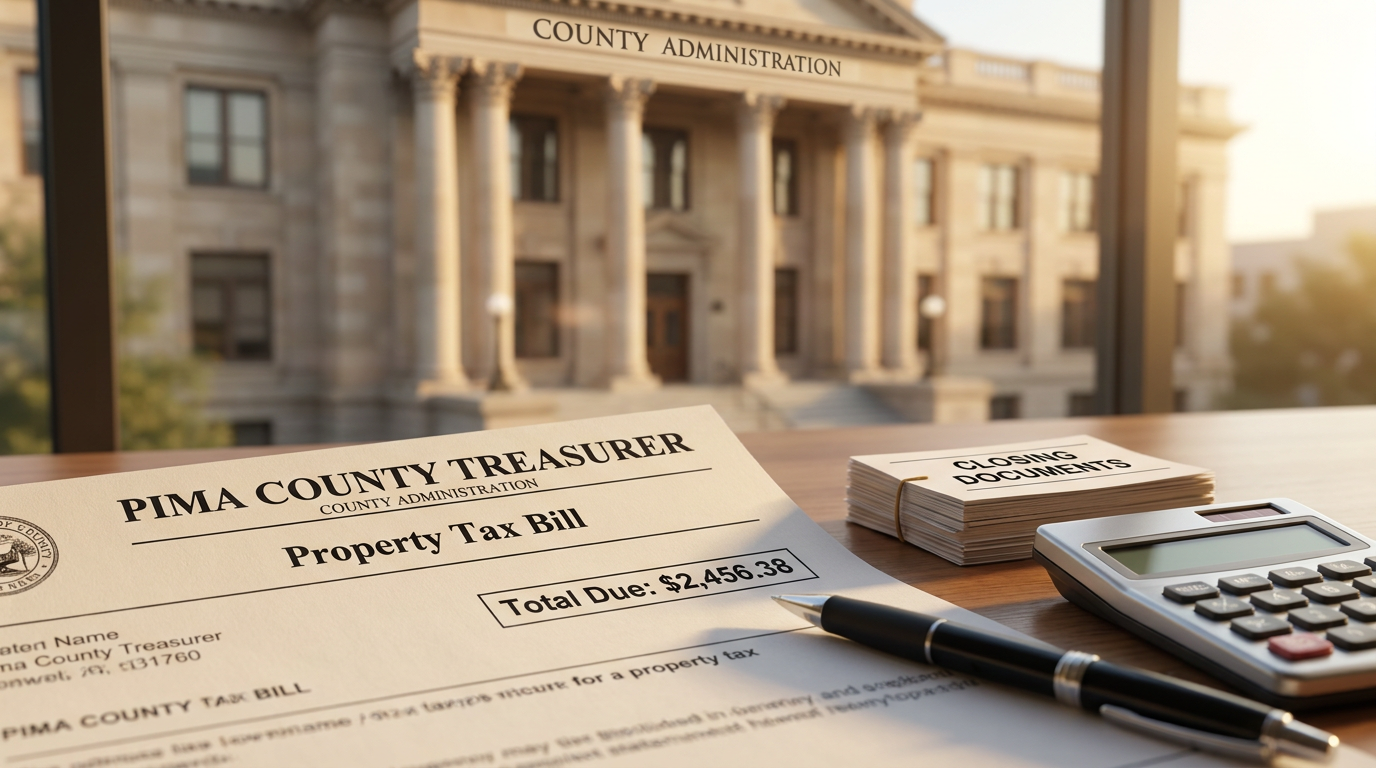 Pima County property tax bill and closing documents