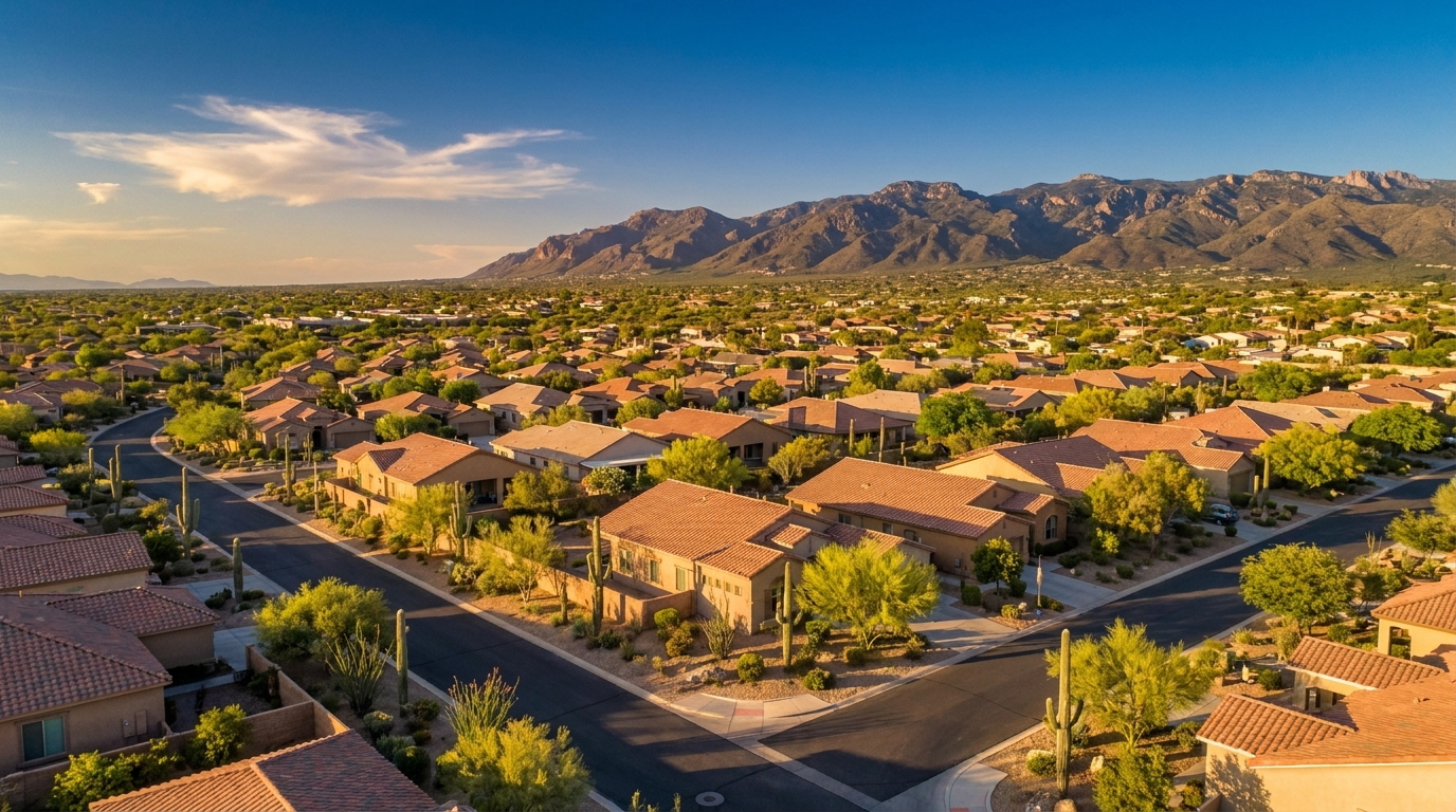 Reduced price sign on a Tucson home for sale